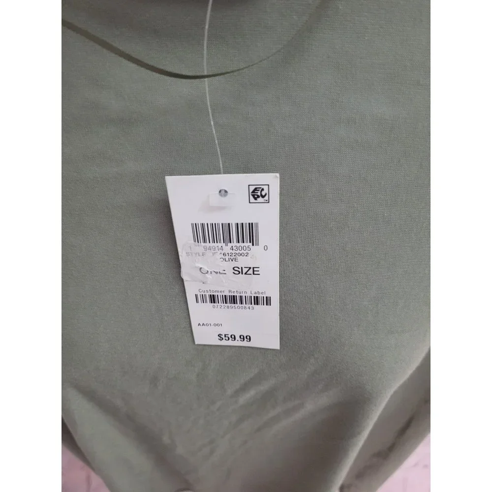 Womens - Jenni - Cover up - Drawstring - Sleeves/ Sheer - One Size - Olive NWT